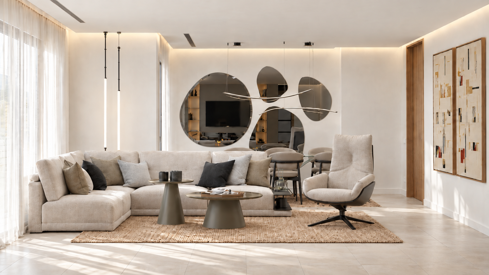 Visualización arquitectónica de un espacio contemporáneo 2