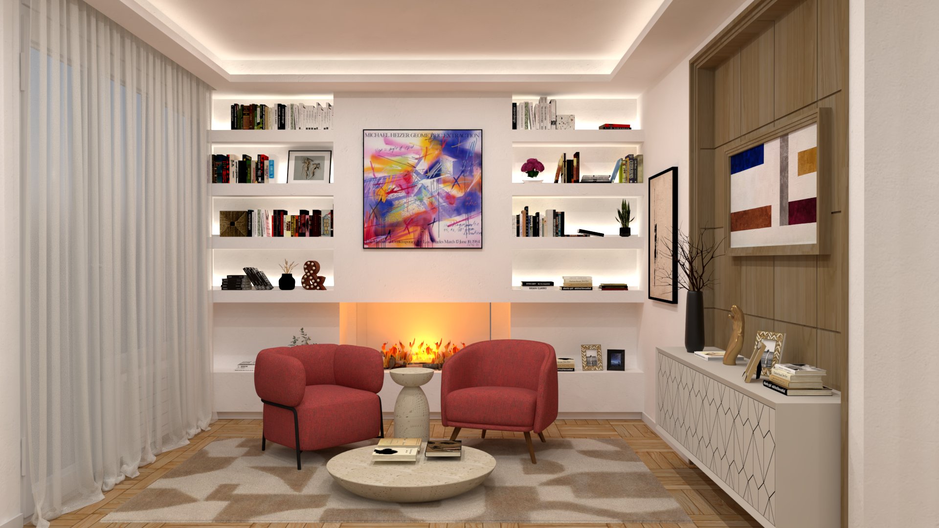 Interiorismo residencial con atmosfera contemporanea